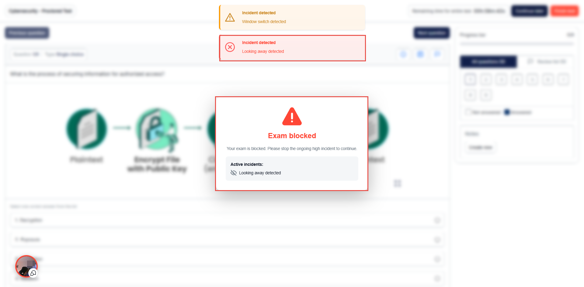 High incident warning