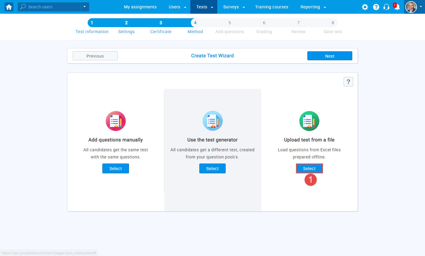 How to create and add questions to a test YouTestMe