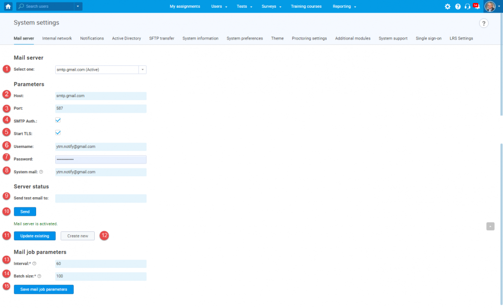 How To Configure Mail Server Settings YouTestMe