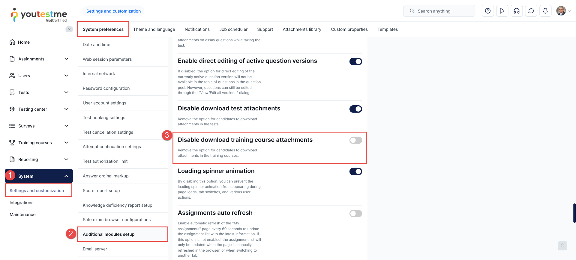 Managing attachments privacy