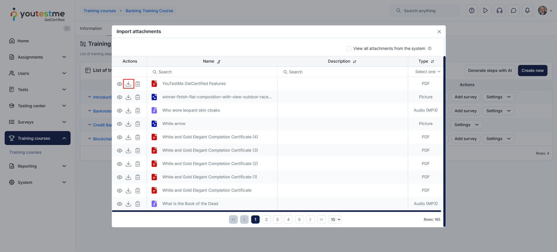 import attachment