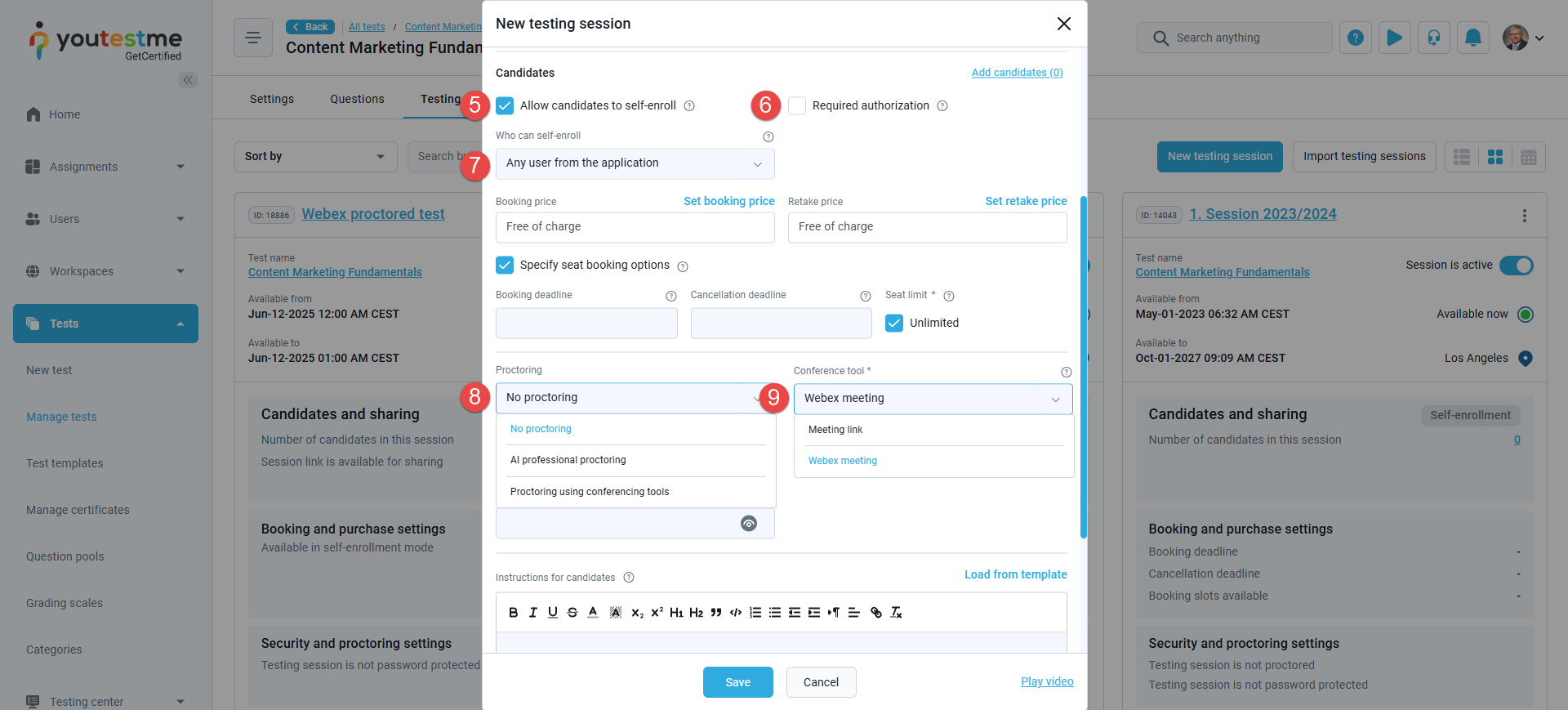session delivery preference