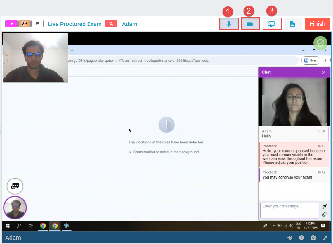 Proctor's communication methods