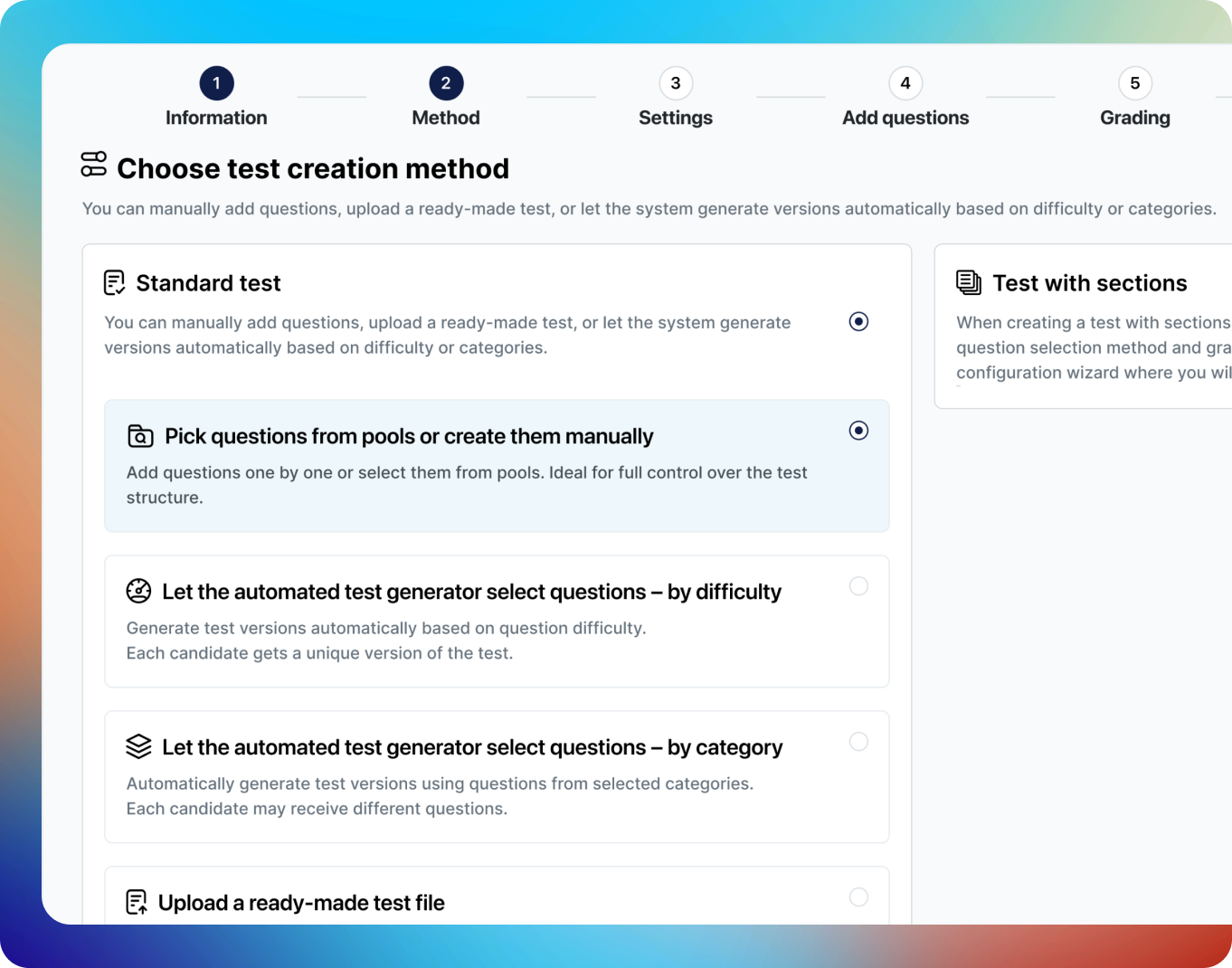 Pre-employment Tests Configuration