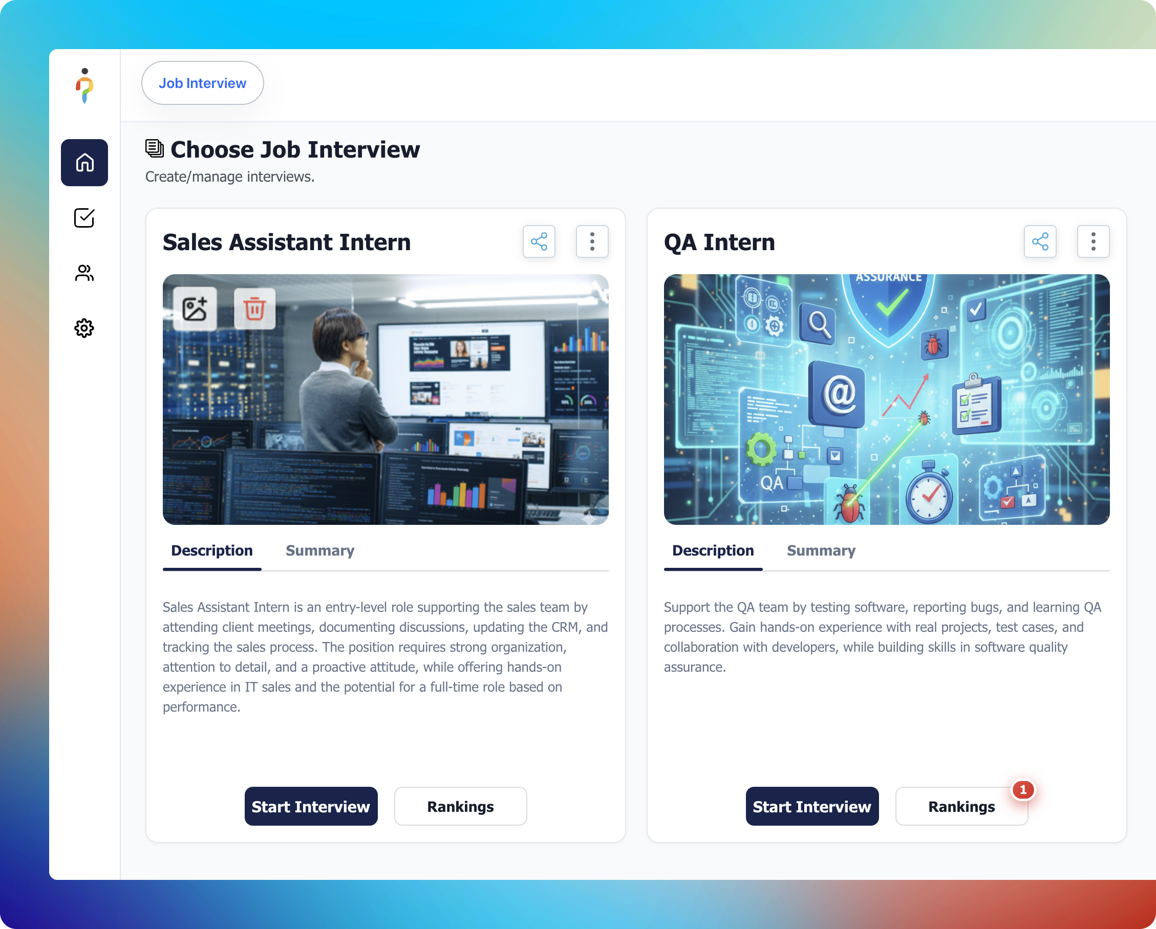 Choose Job Interview